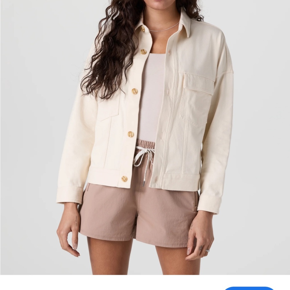 Vuori Mackenzie Jacket in Natural Classic Cream Knit Jacket M